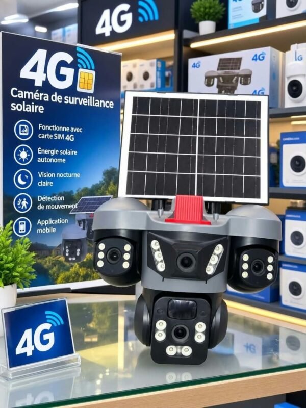 كاميرا مراقبة ذكية 4G تعمل بالطاقة الشمسية، ثلاثية العدسات — image 5